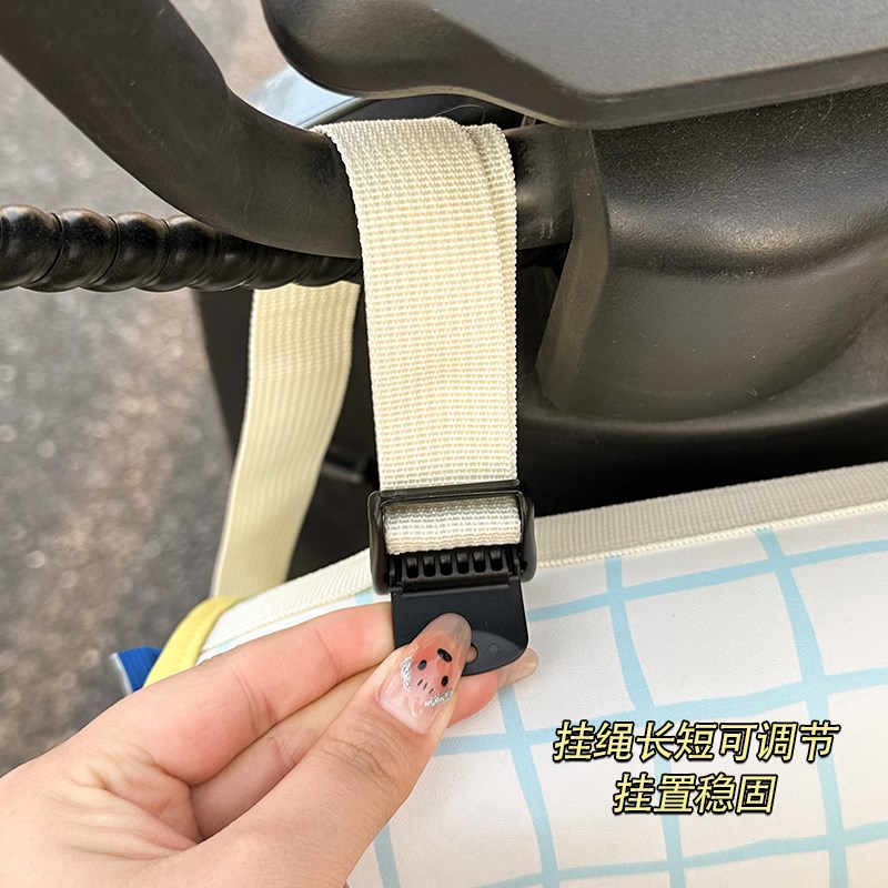 电动车前置挂物包大容量电瓶自行车通用车挂袋多功能储物兜收纳包