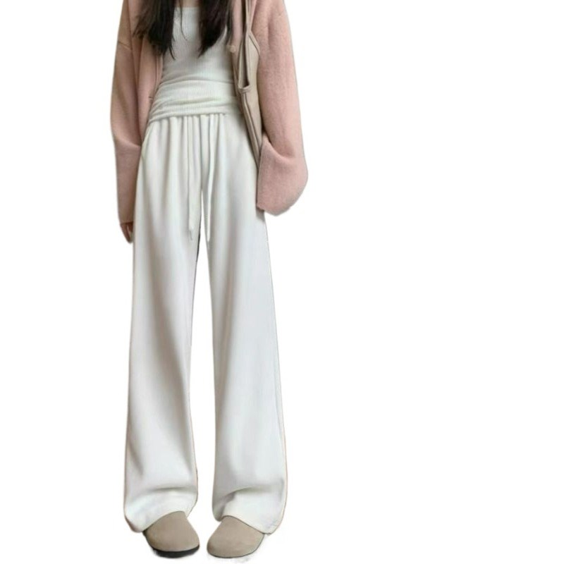 高个子加长裤子女春秋175加长版黑色阔腿裤春季110cm超长雪尼尔裤