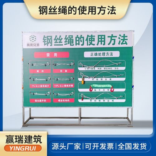 钢丝绳安全体验馆展示区辨别工地施工钢丝绳辨别展示安全体验区