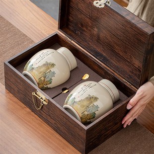 麦辞中秋茶叶礼盒空盒半斤通用金骏眉红茶绿茶包装盒空礼品盒定制