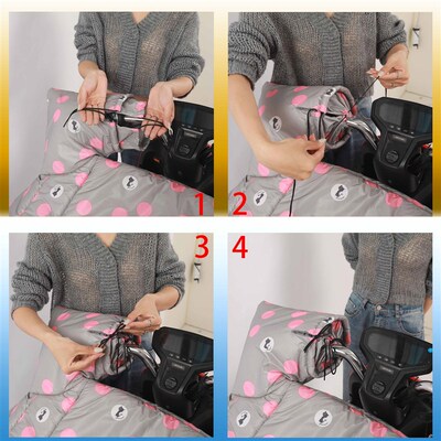 冬季电动车挡风罩加绒加厚双面防水挡风被车小型车防寒防风衣