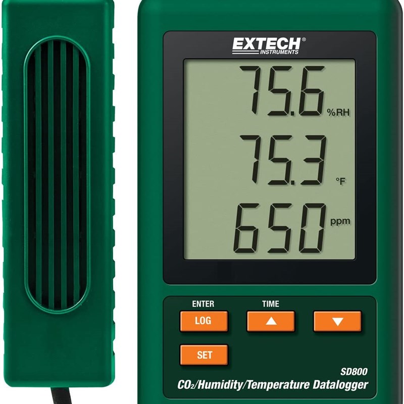 Extech SD800 CO2,湿度和温度数据记录器