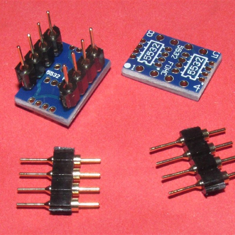 二只贴片双运放替代一只直插双运放转换座 双运放的升级转换利器