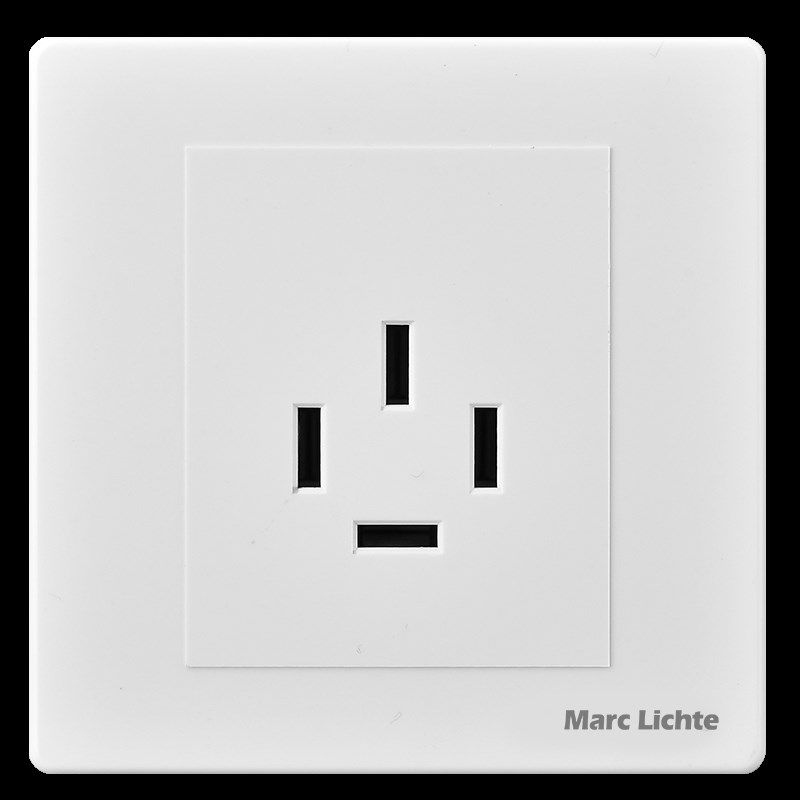 三相四线插座86型暗装工业电380V大功率16A25A安四脚插头墙壁面板