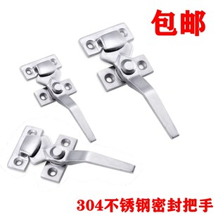 304不锈钢锁真空箱密封门拉手旋转强力紧迫式把手DK106工业柜门锁