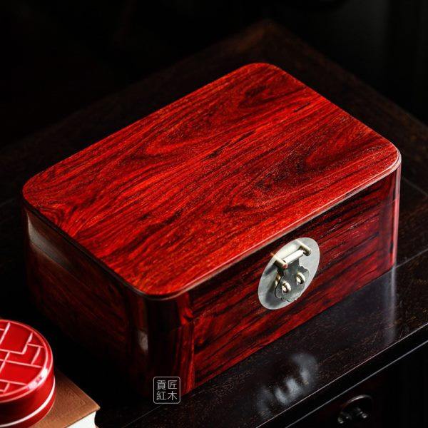 小叶紫檀圆角首饰收纳盒中式实木高档精致红木陪嫁箱饰品盒小箱子,收纳整理,首饰盒,淘宝优惠券,粉丝福利购,淘宝优惠卷