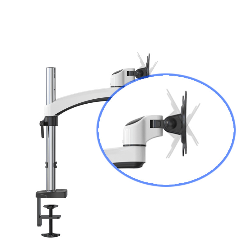 长臂猿显示器支架工业电脑增高底座挂架FE111C升降夹桌穿孔