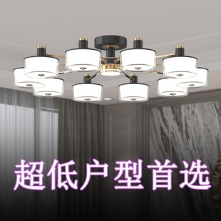 轻奢北欧客厅吊灯2024年新款 后现代简约大N气家用餐厅卧室防尘灯