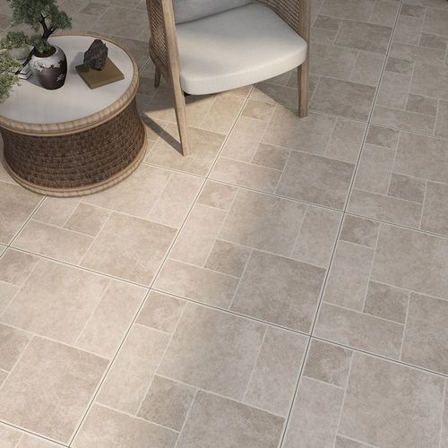 600X600莱姆石瓷砖别墅庭院露台楼顶阳L台花园院子防滑地砖彷古砖