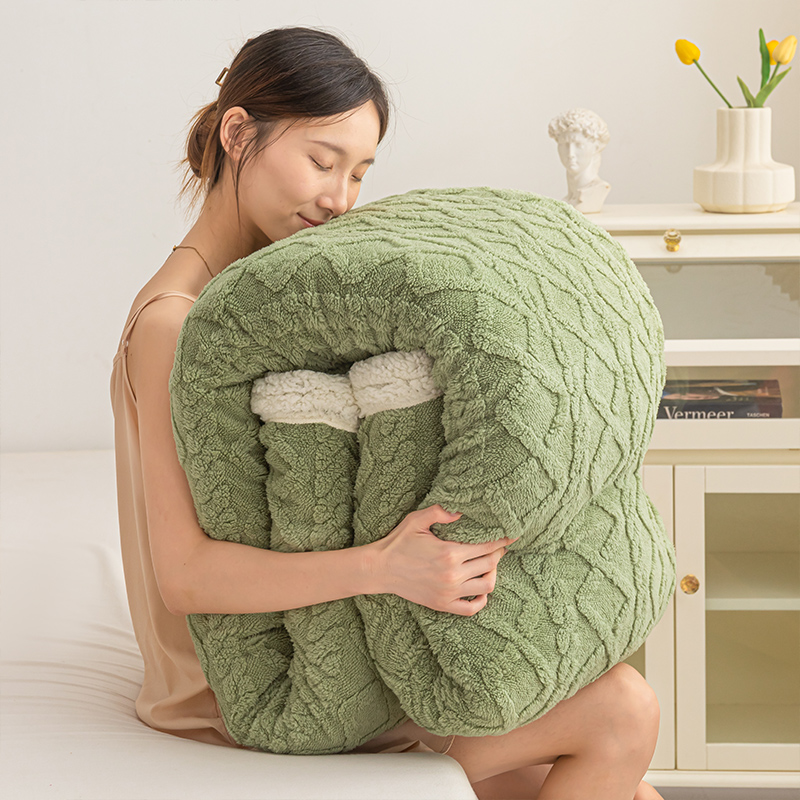 羊羔绒毛毯加厚冬季毛绒毯单人宿舍学生I床单办公室午睡毯加绒毯