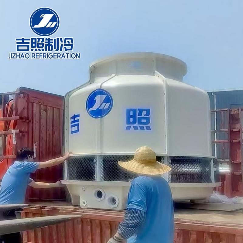 连云港淮安徐州盐城冷却塔厂家圆形玻璃钢冷却水塔低噪静音冷却塔