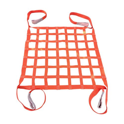 涤纶扁平吊货网宽吊带起重吊网船用港口码头船用防护尼龙网兜定制