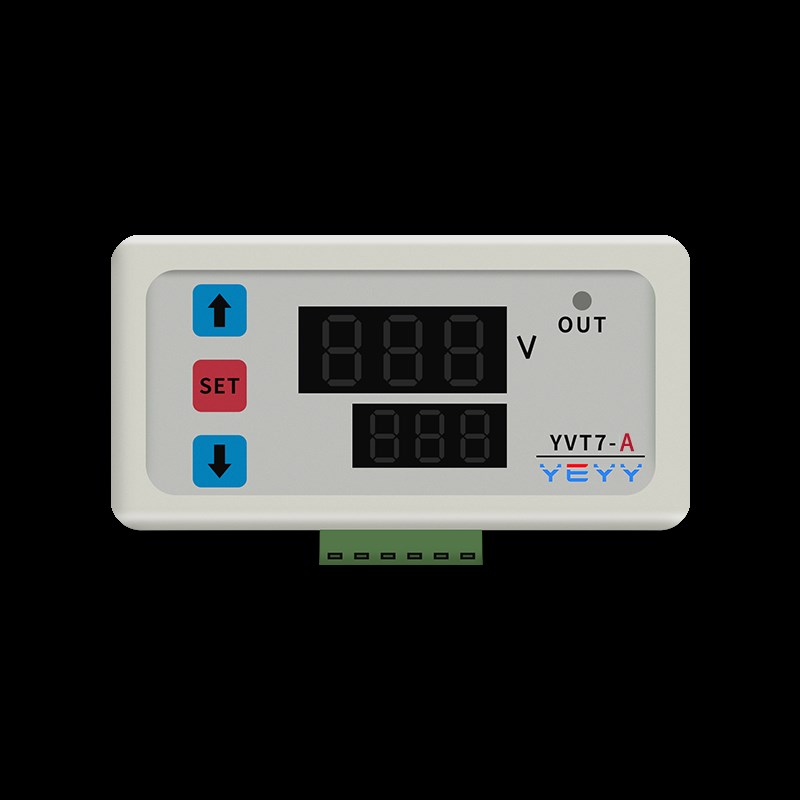 嵌入式直流交流电压检测继电器模块过压欠压上下限延时报警0-100v