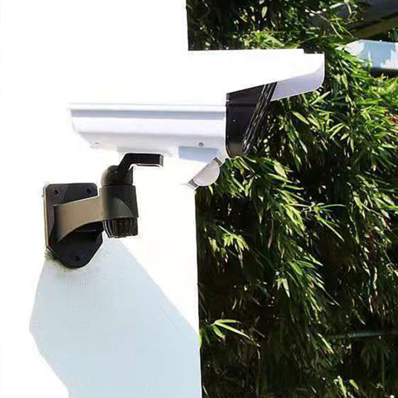 太阳能假摄像头天黑自动照明户外防水无线遥控分体式感应仿监控灯
