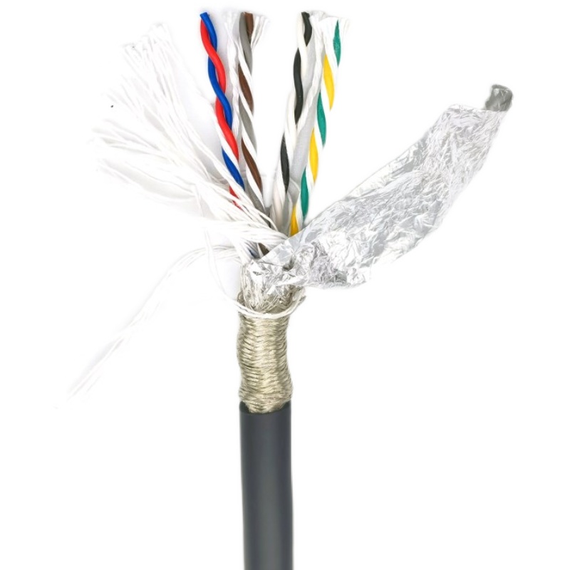 TRVVSP 高柔双绞屏蔽拖链电缆2 4 6芯0.5 1编码器信号线 耐折耐油