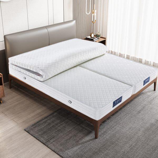 海马床垫折叠三合一伴侣式席梦思九区独立弹簧乳胶可折叠2*2.2m