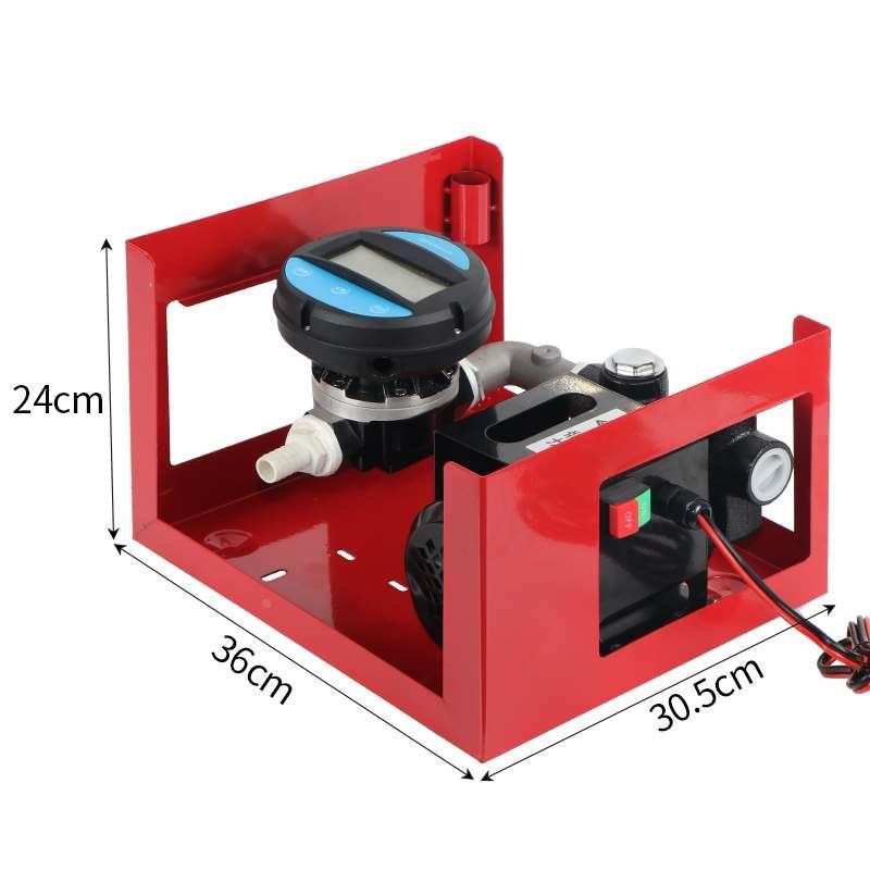 车载吨桶加油机12V24V220V大流量计量器电动抽油泵柴油全自动总成