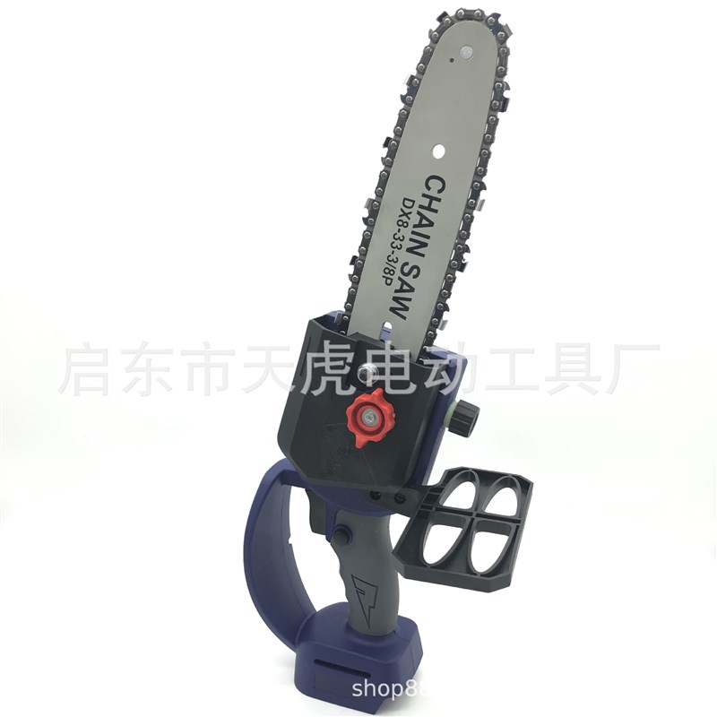 新品电链锯8寸单手锯无刷电锯伐木锯园林锯修枝锯锂电电锯链条锯