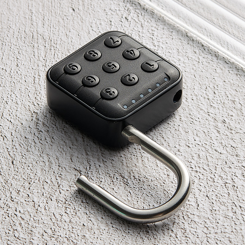 按键挂锁防水门锁健身房衣柜宿舍数字按键智能电子指纹密码锁挂锁