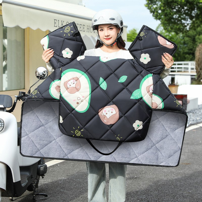 档风被防风冬天电动车挡风被被冬季挡风Q罩斗篷夏季式被车