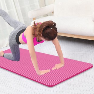 健身 瑜伽墊女生專用h舞蹈瑜珈加厚加寬加長(zhǎng)墊子防滑地墊家用男士