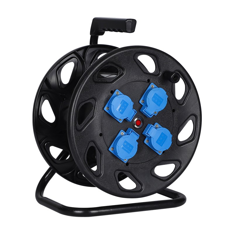 电缆盘户外卷线盘英式插座带线加长收插线板防爆多孔13/16A防水空