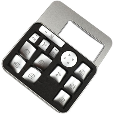 奔驰A B级 GLA CLA200 220 260内饰改装方向盘车门玻璃升降按键贴