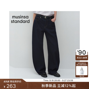 韩国26秋季新品女士基础CurvedPants弯刀牛仔裤MUSINSA STANDARD
