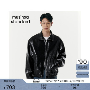 韩国春夏季男士大码百搭潮流款漆面夹克外套MUSINSA STANDARD