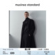 毛呢大衣外套musinsa 混纺双排扣长款 standard 大码 韩国秋冬男士