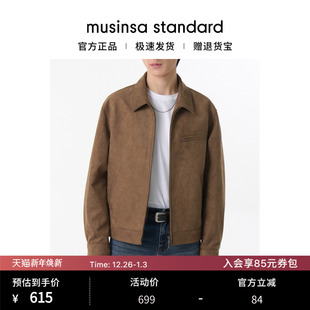 夹克外套musinsa 百搭合成绒面工装 standard 大码 韩国25秋冬男士