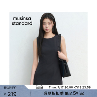 韩国26夏季新品潮流时尚圆领女士休闲无袖连衣裙MUSINSA STANDARD
