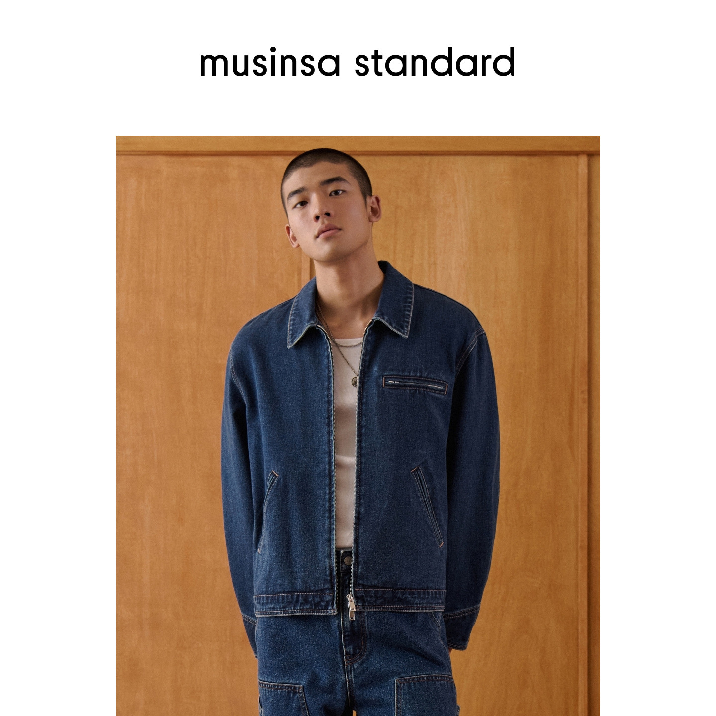韩国25春季男士大码复古宽松潮流牛仔工装夹克musinsa standard,男装,牛仔外套,淘宝优惠券,粉丝福利购,淘宝优惠卷