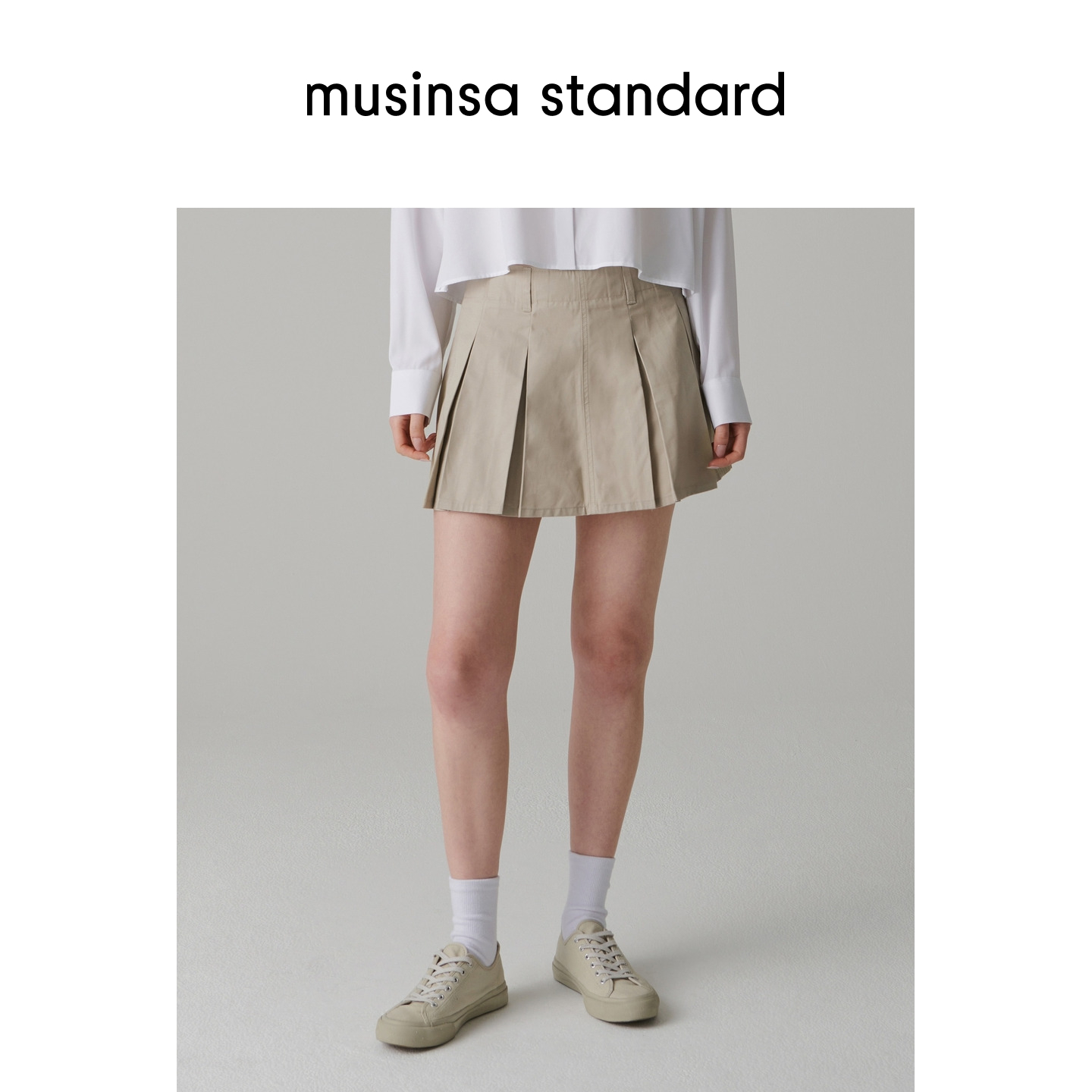 女士秋季高腰显瘦学院风百褶裙