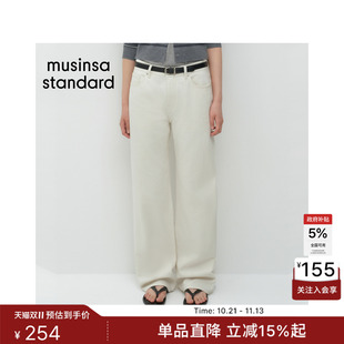 韩国26秋冬新品休闲女款基础宽松直筒牛仔裤MUSINSA STANDARD