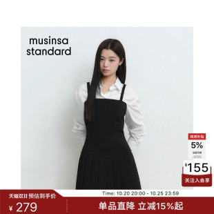 韩国26新品潮流时尚休闲女士高腰吊带连衣裙MUSINSA STANDARD