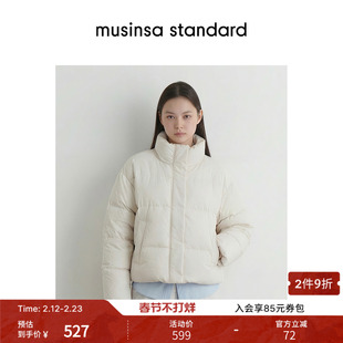 韩国25秋冬女士蓬松休闲百搭短款羽绒服外套musinsa standard