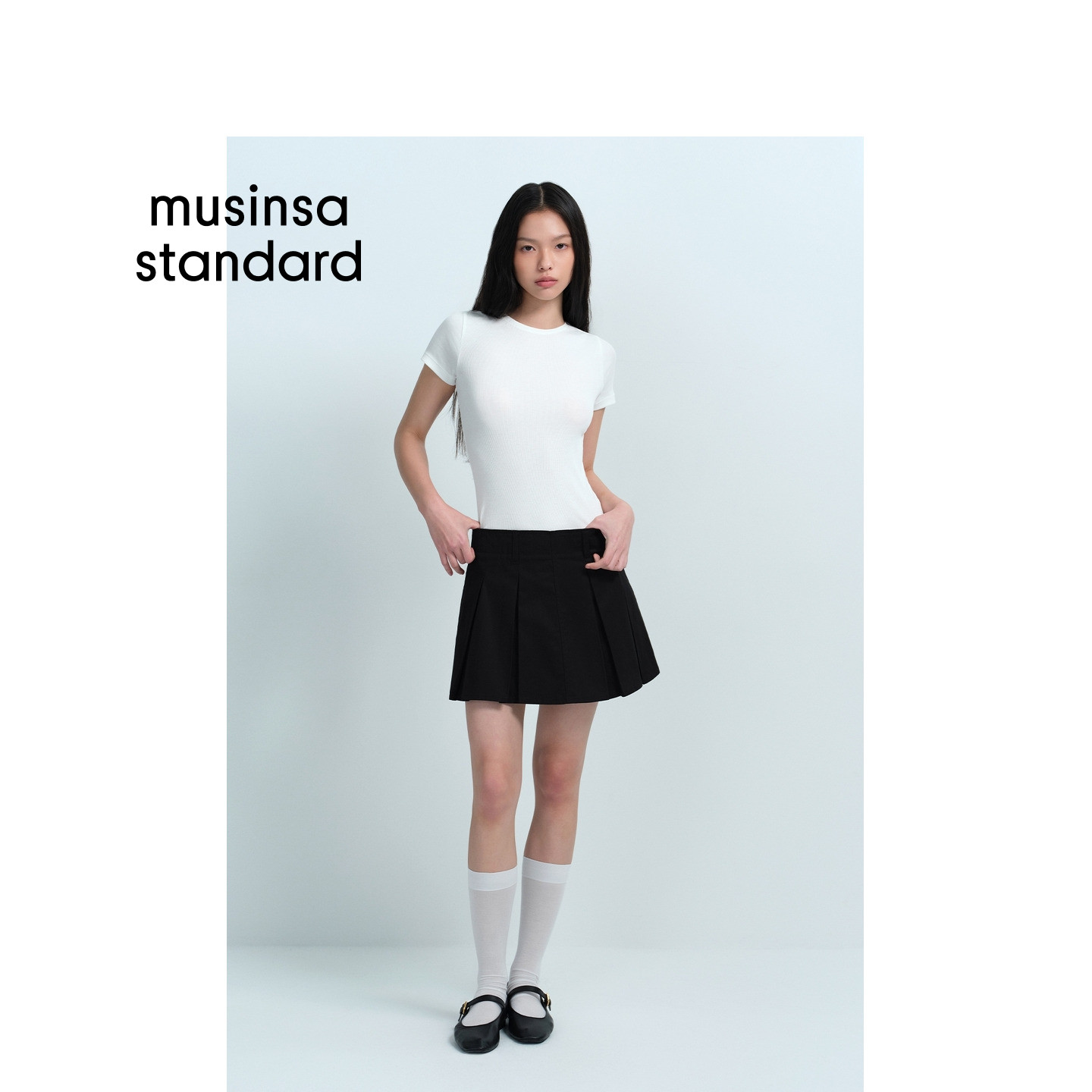 韩国26新品女士日常通勤时尚修身短袖T恤MUSINSA STANDARD
