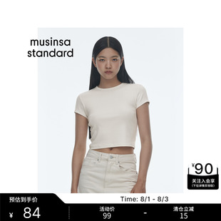韩国26夏季新品女士时尚简约短袖T恤MUSINSA STANDARD