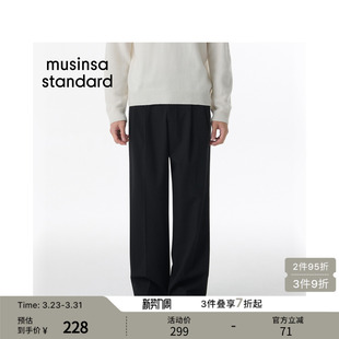 男女大码 musinsa 直筒西裤 裤 standard 西装 韩国春季