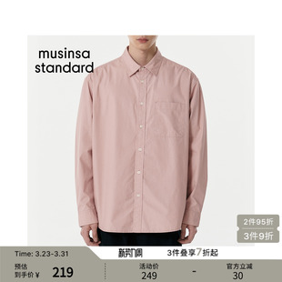 musinsa 韩国春季 衬衫 休闲长袖 standard 男女大码