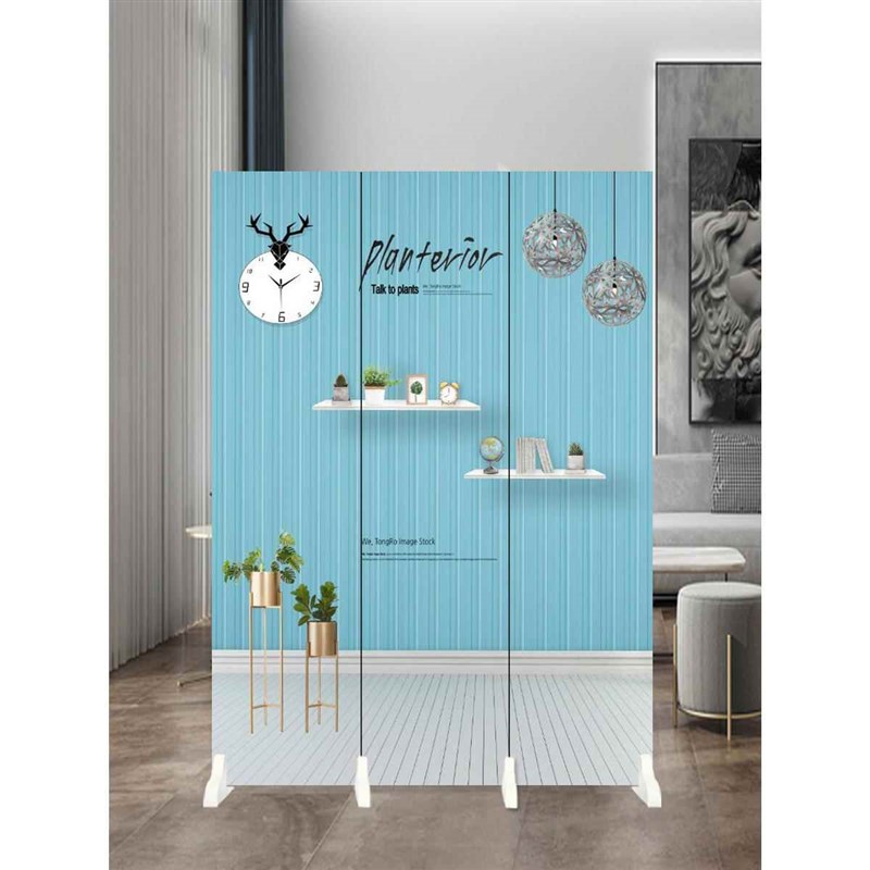 简易小屏风隔断墙北欧现代简约卫生间折叠L移动入户客厅遮挡玄关