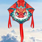 卡通中国龙风筝儿童线盘带线2024年新款 网红微风易飞小孩卡通风筝