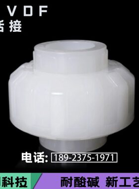 耐腐蚀塑胶管件 对焊热熔PVDF由令 活接 活结头由任 20 25 32 50