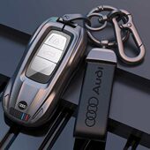A8L壳扣e 适用A6L钥匙套新A4L Q7Q8 Q5L包A5A7汽车Q4 tron