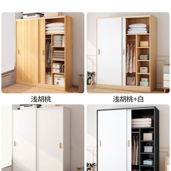超薄衣柜40cm深45简约小户型家用卧室推拉门超窄夹缝小尺寸40公分