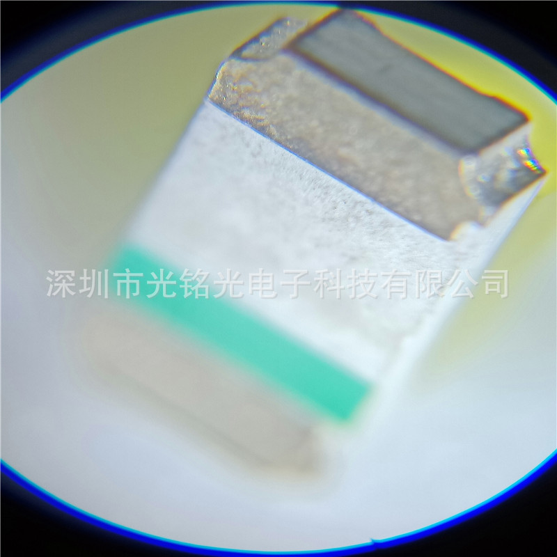 1206黄绿色带透镜  3216普绿凸头发光二极管 高亮聚光球头LED灯珠