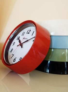 稻谷藏库DULTON圆形挂钟 客厅卧室钟表金属简约复古静音时钟挂墙