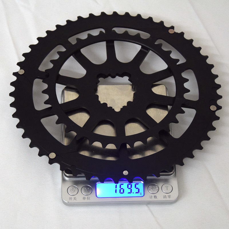 公路车牙盘折叠车齿盘50-34一体轮盘10速11速盘片GXP兼容