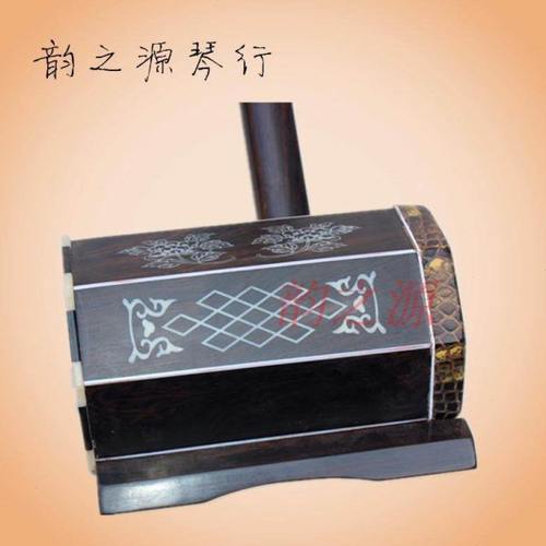 蒙古四胡 高档黑檀中音四胡 骨雕工艺 手工蒙皮 专业演奏 送配件